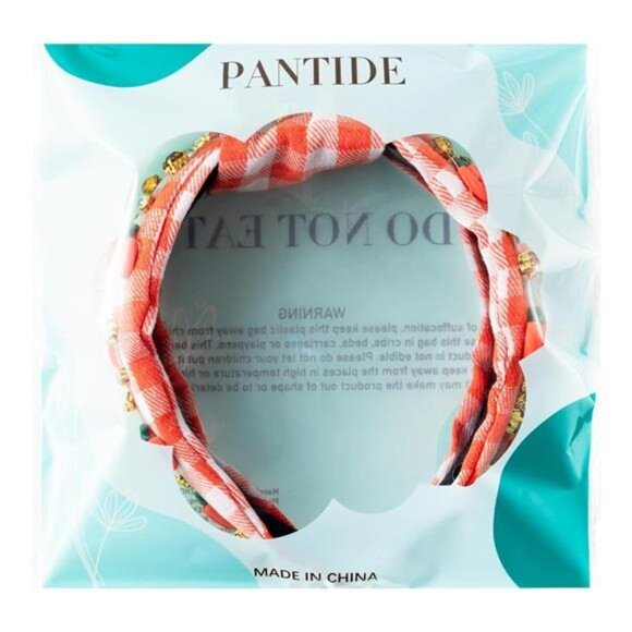 Women Thanksgiving‎ Fall Jeweled Knotted Headband Pumpkin Rhinestone for Girls - Picture 6 of 6